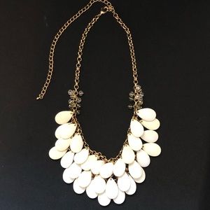 White and gold necklace